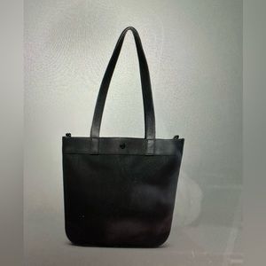 lululemon athletica Black Leather Tote Bag